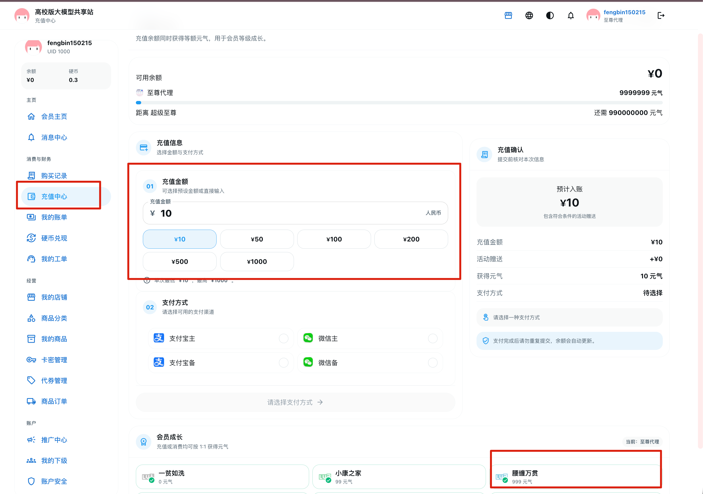 Plus 站充值中心入口和充值金额区域（补充 Word 原图）